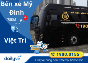 Vé xe từ Bến xe Mỹ Đình đi Việt Trì