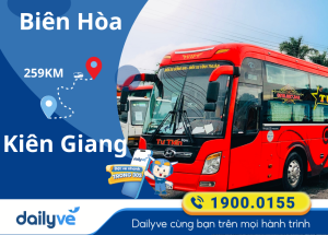 Vé xe từ Biên Hòa đi Kiêng Giang