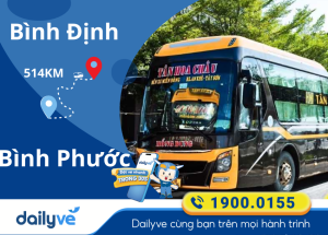 Vé xe từ Bình Định đi Bình Phước