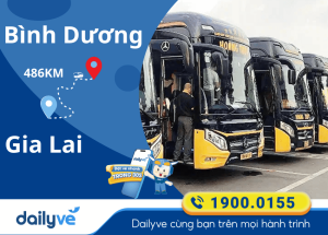 Vé xe từ Bình Dương đi Gia Lai