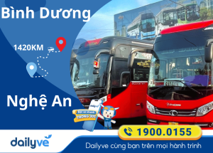 Vé xe từ Bình Dương đi Nghệ An