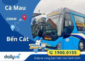 Vé xe từ Cà Mau đi Bến Cát