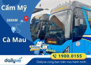 Vé xe từ Cẩm Mỹ đi Cà Mau