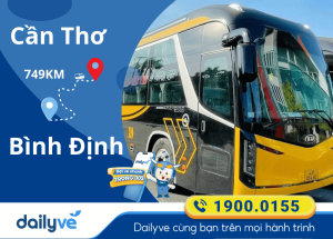 Vé xe từ Cần Thơ đi Bình Định