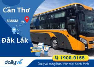 Vé xe từ Cần Thơ đi Đắk Lắk