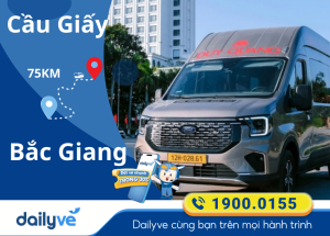 Vé xe từ Cầu Giấy đi Bắc Giang