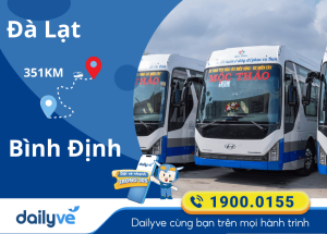 Vé xe từ Đà Lạt đi Bình Định