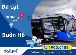 Vé xe từ Đà Lạt đi Buôn Hồ
