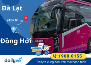 Vé xe từ Đà Lạt đi Đồng Hới