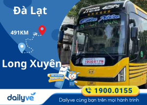 Vé xe từ Đà Lạt đi Long Xuyên
