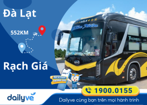 Vé xe từ Đà Lạt đi Rạch Giá