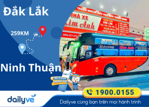 Vé xe từ Đắk Lắk đi Ninh Thuận