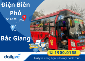 Vé xe từ Điện Biên Phủ đi Bắc Giang