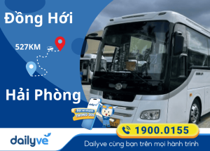 Vé xe từ Đồng Hới đi Hải Phòng