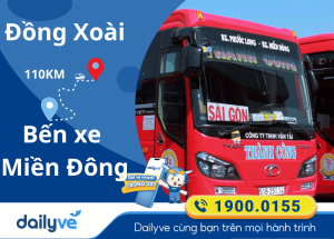 Vé xe từ Đồng Xoài đi Bến xe Miền Đông