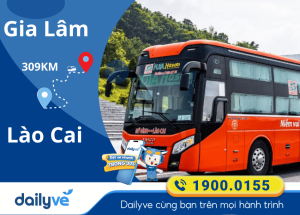 Vé xe từ Gia Lâm đi Lào Cai