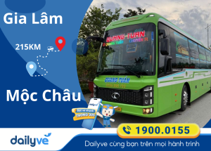 Vé xe từ Gia Lâm đi Mộc Châu