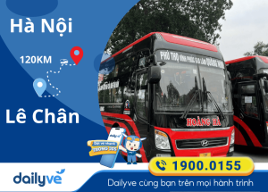 Vé xe từ Hà Nội đi Lê Chân