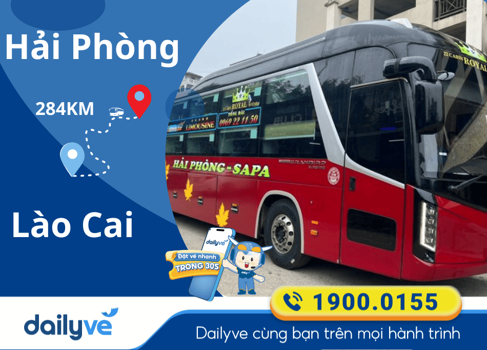 Vé xe giường nằm từ Hải Phòng đi Lào Cai
