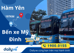 Vé xe từ Hàm Yên đi Bến xe Mỹ Đình
