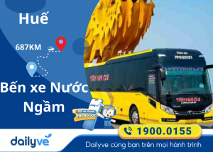 Vé xe từ Huế đi Bến xe Nước Ngầm