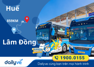 Vé xe từ Huế đi Lâm Đồng