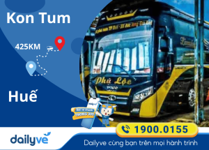 Vé xe từ Kon Tum đi Huế