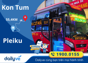 Vé xe từ Kon Tum đi Pleiku