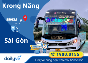 Vé xe từ Krong Năng đi Sài Gòn