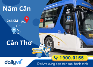Vé xe từ Năm Căn đi Cần Thơ