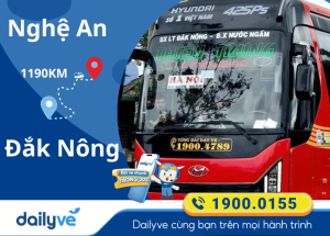 Vé xe từ Nghệ An đi Đắk Nông