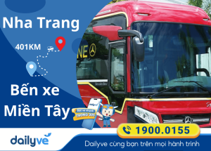 Vé xe từ Nha Trang đi Bến xe Miền Tây