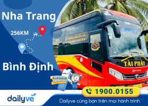 Vé xe từ Nha Trang đi Bình Định