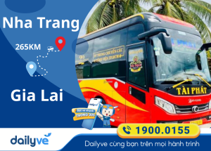 Vé xe từ Nha Trang đi Gia Lai