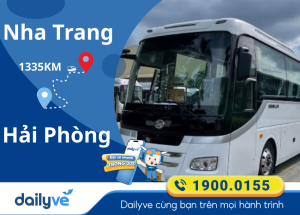 Vé xe từ Nha Trang đi Hải Phòng