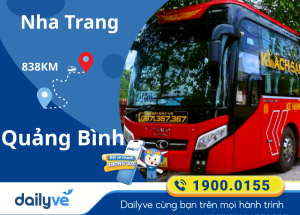 Vé xe từ Nha Trang đi Quảng Bình