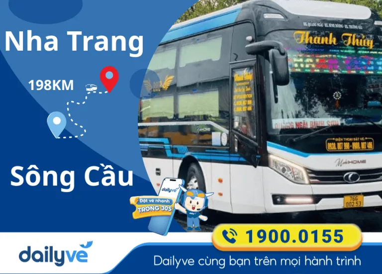 Vé xe từ Nha Trang đi Sông Cầu