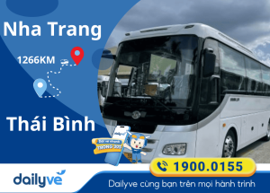 Vé xe từ Nha Trang đi Thái Bình