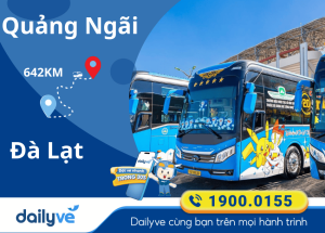 Vé xe từ Quảng Ngãi đi Đà Lạt