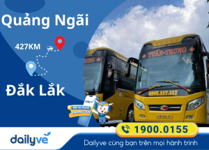 Vé xe từ Quảng Ngãi đi Đắk Lắk