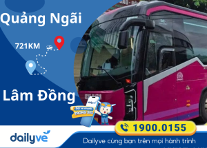 Vé xe từ Quảng Ngãi đi Lâm Đồng