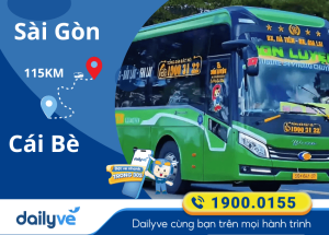 Vé xe từ Sài Gòn đi Cái Bè