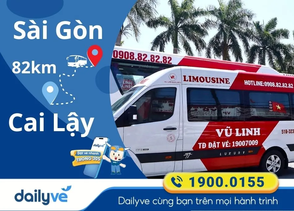 Đặt vé xe từ Sài Gòn đi Cai Lậy tại Dailyve chỉ từ 200k