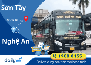 Vé xe từ Sơn Tây đi Nghệ An