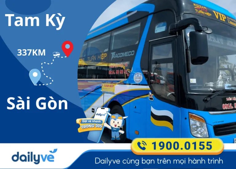 Vé xe từ Tam Kỳ đi Sài Gòn