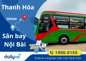 Vé xe từ Thanh Hóa đi Sân bay Nội Bài