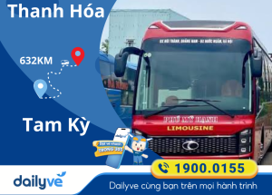 Vé xe từ Thanh Hóa đi Tam Kỳ