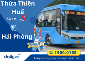 Vé xe từ Thừa Thiên Huế đi Hải Phòng