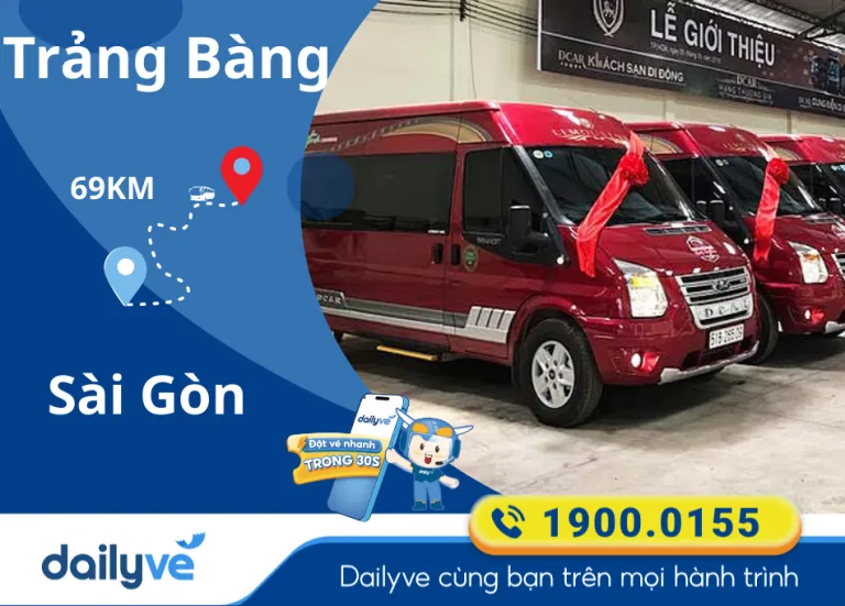 Vé xe từ Trảng Bàng đi Sài Gòn