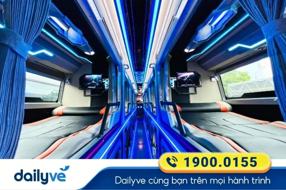 Xe giường nằm Limousine 22 - 34 chỗ từ Bến xe Miền Đông đi Gia Lai